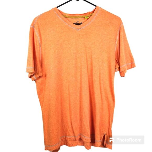 Robert Graham Mens Short Sleeve V-Neck Tee Size Medium - Picture 1 of 5